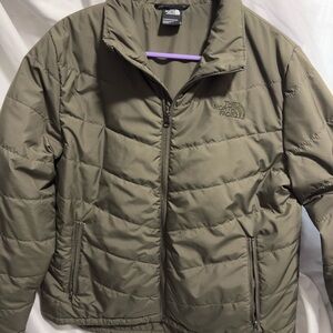 THE NORTH FACE Women's Zip-Front Tamburello Jacket Olive Green Sz L